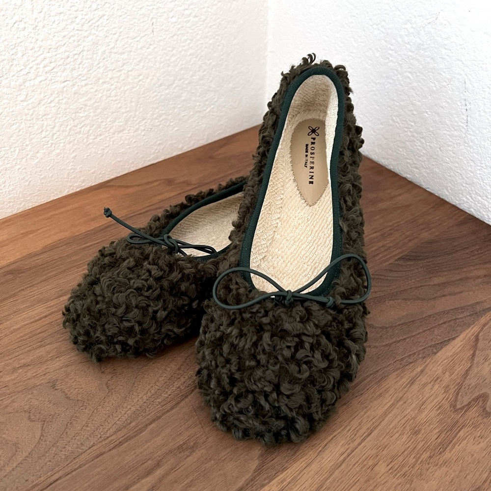 Prosperine shearling ballet flats - Picture 4 of 8